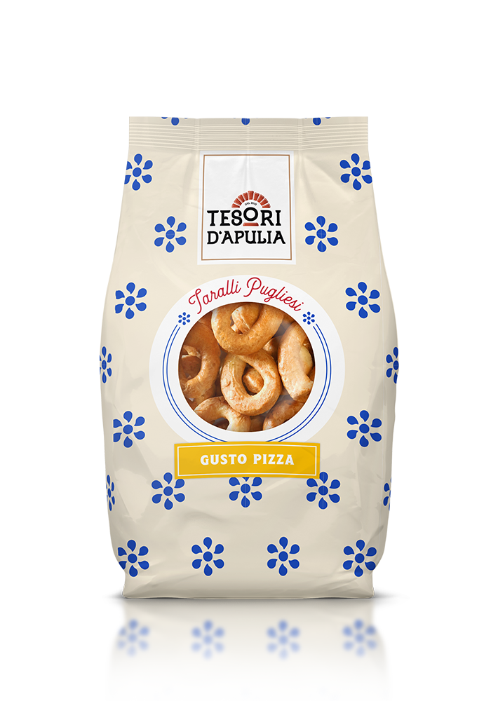 Taralli tradizionali pugliesi gusto pizza - Tesori d'Apulia